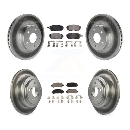 [Avant + Arrière] Kit de disque (revêtu) et plaquette (semi-métallique) de frein pour 2002-2003 Subaru Impreza Outback RS TS KGF-100778