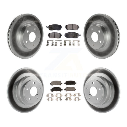 [Avant + Arrière] Kit de disque (revêtu) et plaquette (semi-métallique) de frein pour Subaru Legacy KGF-100779