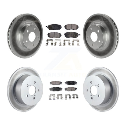 [Avant + Arrière] Kit de disque (revêtu) et plaquette (semi-métallique) de frein pour 2005 Subaru Legacy i Limited avec 277mm Diameter Rotor KGF-100780
