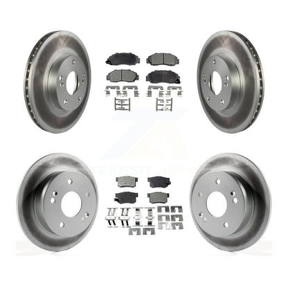 [Avant + Arrière] Kit de disque (revêtu) et plaquette (semi-métallique) de frein pour 1998-2002 Honda Accord 3.0L KGF-100785