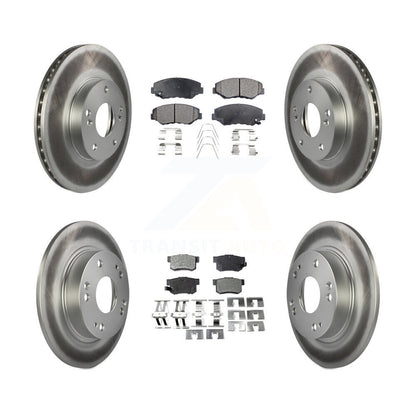 [Avant + Arrière] Kit de disque (revêtu) et plaquette (semi-métallique) de frein pour Honda Civic Acura ILX KGF-100789