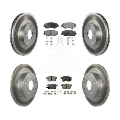 [Avant + Arrière] Kit de disque (revêtu) et plaquette (semi-métallique) de frein pour Honda Accord KGF-100790