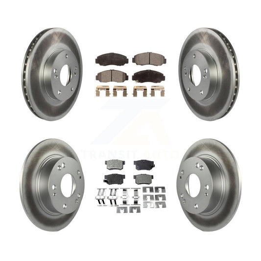 [Avant + Arrière] Kit de disque (revêtu) et plaquette (semi-métallique) de frein pour Honda Accord KGF-100792