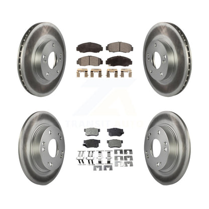 [Avant + Arrière] Kit de disque (revêtu) et plaquette (semi-métallique) de frein pour Acura CSX KGF-100793