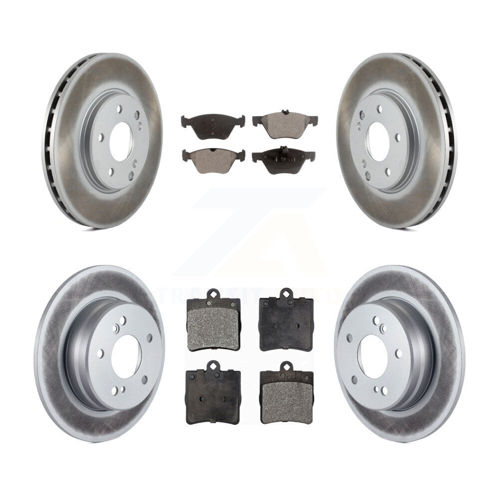 [Avant + Arrière] Kit de disque (revêtu) et plaquette (semi-métallique) de frein pour Chrysler Crossfire Mercedes-Benz SLK320 KGF-100795