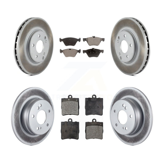 [Avant + Arrière] Kit de disque (revêtu) et plaquette (semi-métallique) de frein pour Chrysler Crossfire Mercedes-Benz SLK320 KGF-100795