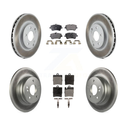 [Avant + Arrière] Kit de disque (revêtu) et plaquette (semi-métallique) de frein pour Mercedes-Benz C240 CLK350 C320 C280 CLK320 C350 KGF-100796