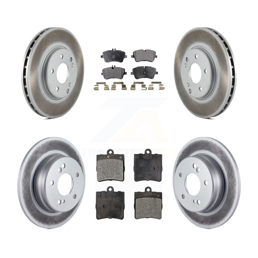 [Avant + Arrière] Kit de disque (revêtu) et plaquette (semi-métallique) de frein pour Mercedes-Benz SLK280 SLK300 KGF-100797