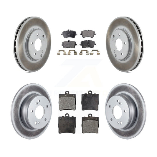 [Avant + Arrière] Kit de disque (revêtu) et plaquette (semi-métallique) de frein pour Mercedes-Benz SLK280 SLK300 KGF-100797