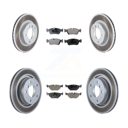[Avant + Arrière] Kit de disque (revêtu) et plaquette (semi-métallique) de frein pour 1998 BMW 328i 328is avec 294mm Diameter Rotor KGF-100799