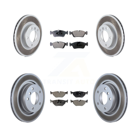 [Avant + Arrière] Kit de disque (revêtu) et plaquette (semi-métallique) de frein pour 1998 BMW 328i 328is avec 294mm Diameter Rotor KGF-100799