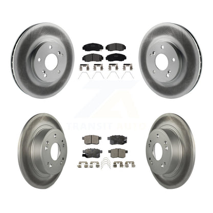 [Avant + Arrière] Kit de disque (revêtu) et plaquette (semi-métallique) de frein pour Honda Accord Acura TSX KGF-100801