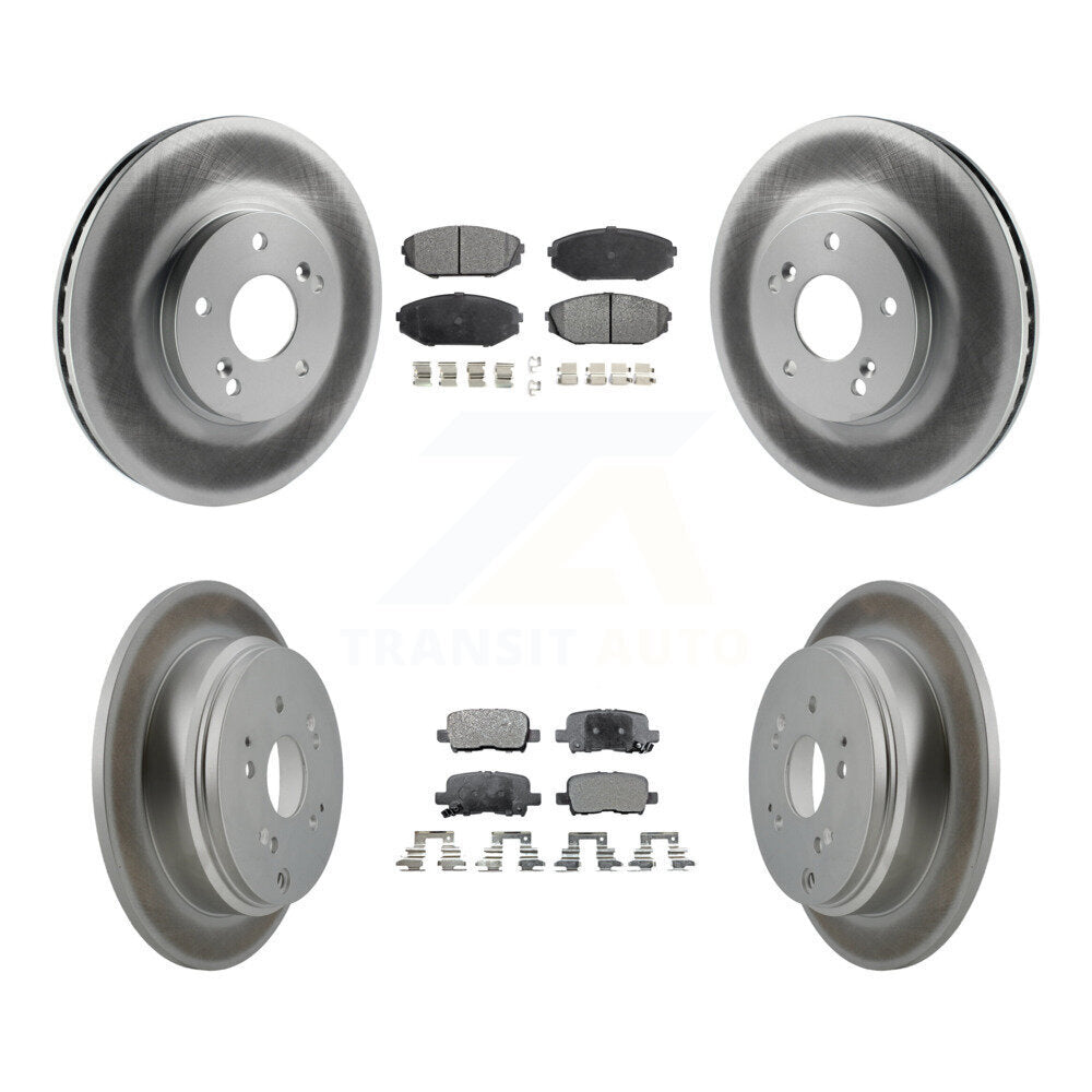 [Avant + Arrière] Kit de disque (revêtu) et plaquette (semi-métallique) de frein pour 2002-2004 Honda Odyssey KGF-100806
