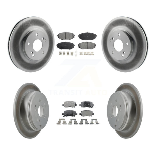 [Avant + Arrière] Kit de disque (revêtu) et plaquette (semi-métallique) de frein pour 2002-2004 Honda Odyssey KGF-100806