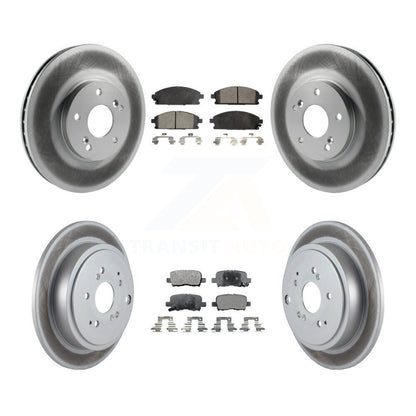 [Avant + Arrière] Kit de disque (revêtu) et plaquette (semi-métallique) de frein pour 2003-2006 Acura MDX KGF-100807