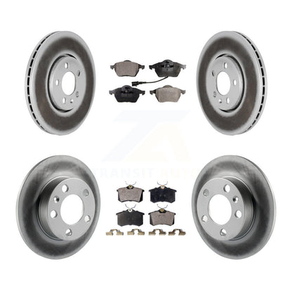 [Avant + Arrière] Kit de disque (revêtu) et plaquette (semi-métallique) de frein pour Volkswagen Beetle Jetta Golf KGF-100809
