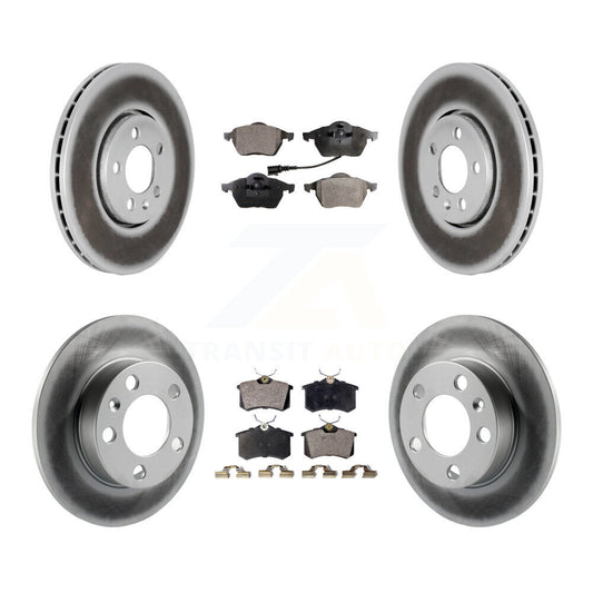 [Avant + Arrière] Kit de disque (revêtu) et plaquette (semi-métallique) de frein pour Volkswagen Beetle Jetta Golf KGF-100809