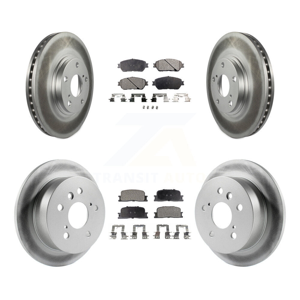 [Avant + Arrière] Kit de disque (revêtu) et plaquette (semi-métallique) de frein pour 2004-2006 Lexus ES330 KGF-100813