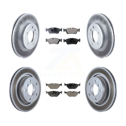 [Avant + Arrière] Kit de disque (revêtu) et plaquette (semi-métallique) de frein pour BMW 325i 325Ci 323i 328i 323Ci 328Ci KGF-100817