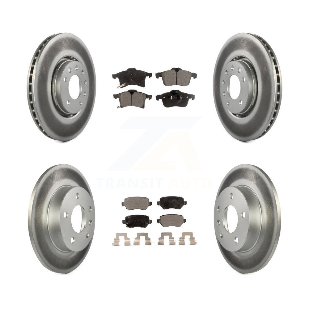 [Avant + Arrière] Kit de disque (revêtu) et plaquette (semi-métallique) de frein pour 2008-2009 Saturn Astra KGF-100821