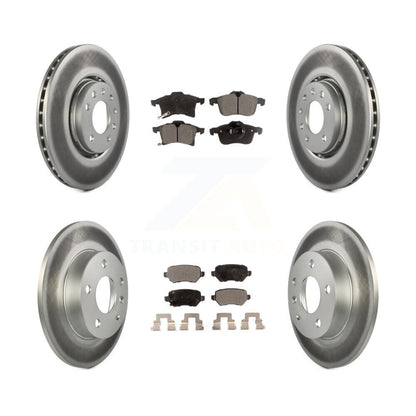 [Avant + Arrière] Kit de disque (revêtu) et plaquette (semi-métallique) de frein pour 2008-2009 Saturn Astra KGF-100821