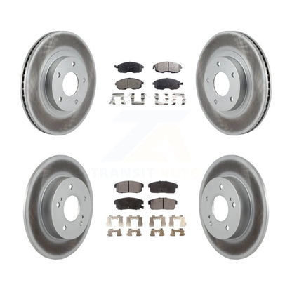 [Avant + Arrière] Kit de disque (revêtu) et plaquette (semi-métallique) de frein pour Nissan Maxima Infiniti I35 INFINITI KGF-100828