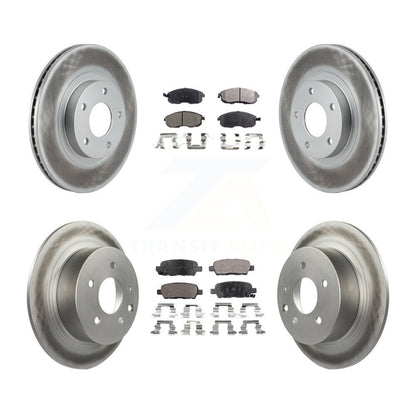 [Avant + Arrière] Kit de disque (revêtu) et plaquette (semi-métallique) de frein pour Nissan Altima KGF-100829