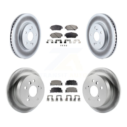 [Avant + Arrière] Kit de disque (revêtu) et plaquette (semi-métallique) de frein pour Toyota Camry Lexus ES300 KGF-100831