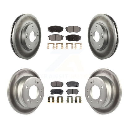 [Avant + Arrière] Kit de disque (revêtu) et plaquette (semi-métallique) de frein pour Hyundai Tucson Kia Sportage FWD KGF-100835