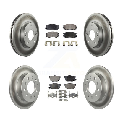 [Avant + Arrière] Kit de disque (revêtu) et plaquette (semi-métallique) de frein pour Hyundai Tiburon KGF-100836