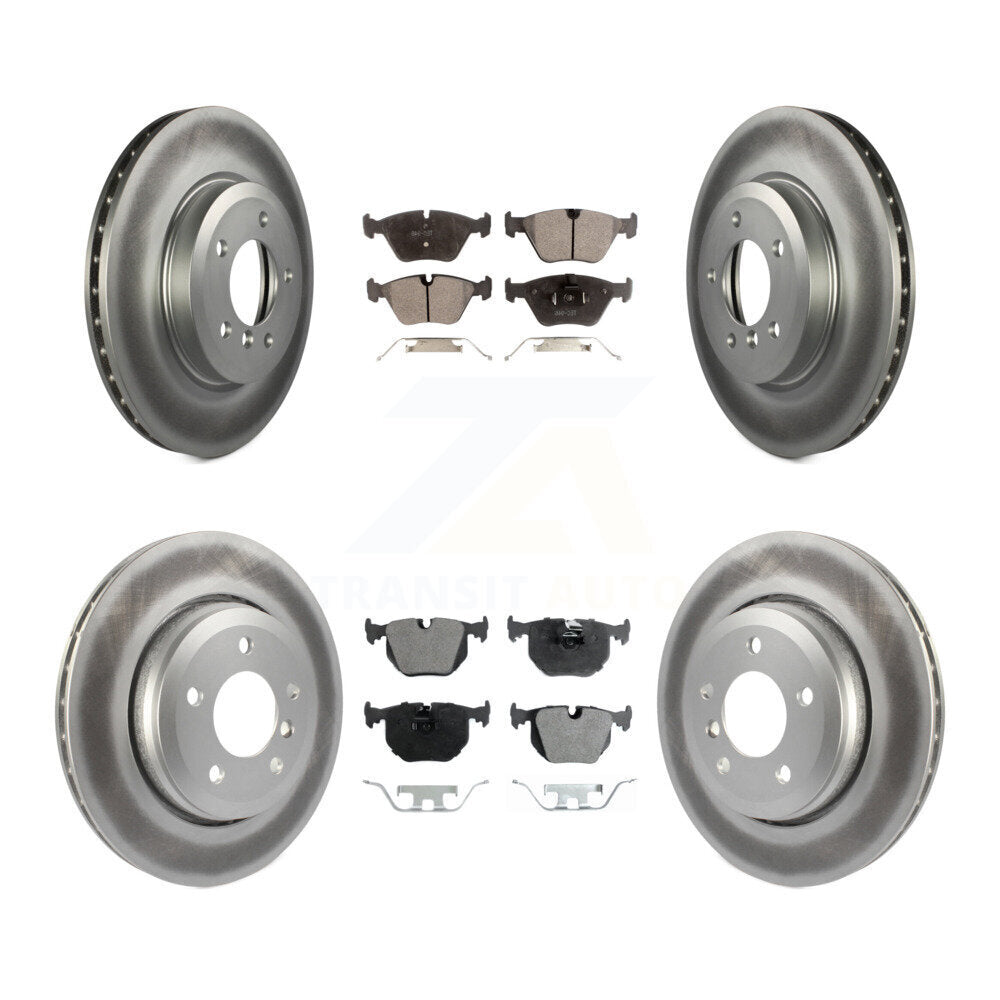 [Avant + Arrière] Kit de disque (revêtu) et plaquette (semi-métallique) de frein pour BMW 330Ci 330i 330xi KGF-100843