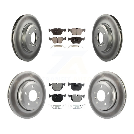 [Avant + Arrière] Kit de disque (revêtu) et plaquette (semi-métallique) de frein pour BMW 330Ci 330i 330xi KGF-100843