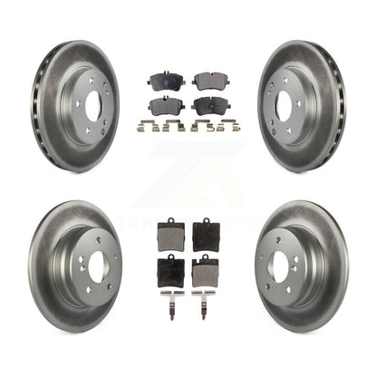 [Avant + Arrière] Kit de disque (revêtu) et plaquette (semi-métallique) de frein pour 2003-2005 Mercedes-Benz C240 Wagon avec RWD KGF-100844