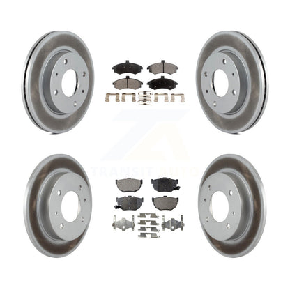[Avant + Arrière] Kit de disque (revêtu) et plaquette (semi-métallique) de frein pour Hyundai Elantra rear brakes KGF-100848