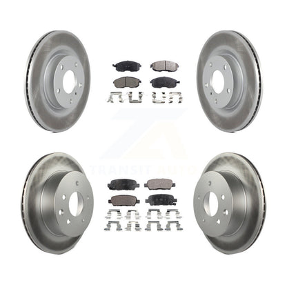 [Avant + Arrière] Kit de disque (revêtu) et plaquette (semi-métallique) de frein pour Infiniti G35 Nissan 350Z INFINITI KGF-100849
