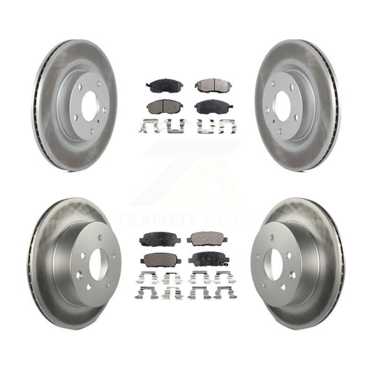 [Avant + Arrière] Kit de disque (revêtu) et plaquette (semi-métallique) de frein pour Infiniti G35 Nissan 350Z INFINITI KGF-100849