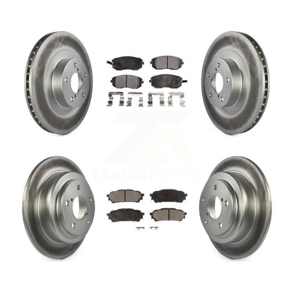 [Avant + Arrière] Kit de disque (revêtu) et plaquette (semi-métallique) de frein pour Subaru Forester Impreza Saab 9-2X KGF-100860