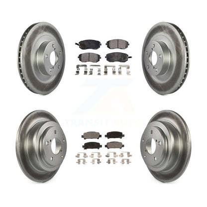 [Avant + Arrière] Kit de disque (revêtu) et plaquette (semi-métallique) de frein pour 2003 Subaru Forester Impreza KGF-100861
