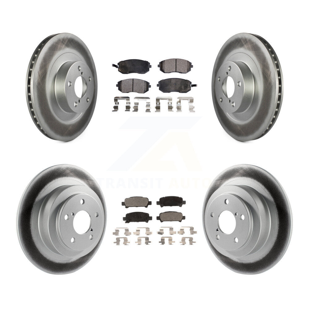 [Avant + Arrière] Kit de disque (revêtu) et plaquette (semi-métallique) de frein pour Subaru Outback Legacy Baja KGF-100862