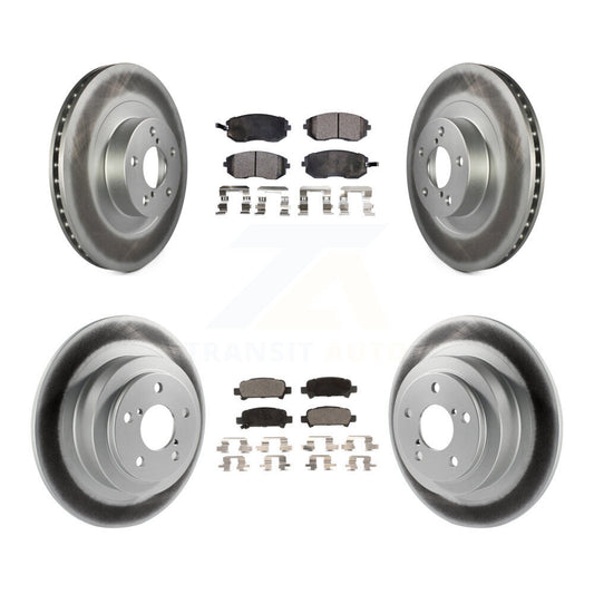 [Avant + Arrière] Kit de disque (revêtu) et plaquette (semi-métallique) de frein pour Subaru Outback Legacy Baja KGF-100862