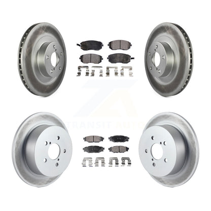 [Avant + Arrière] Kit de disque (revêtu) et plaquette (semi-métallique) de frein pour 2005 Subaru Outback Legacy KGF-100863