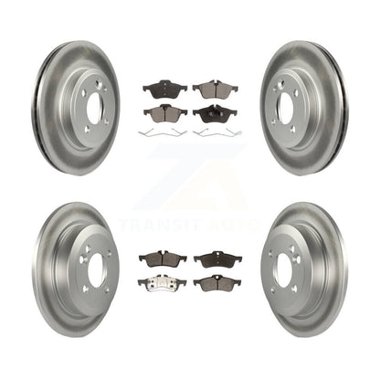 [Avant + Arrière] Kit de disque (revêtu) et plaquette (semi-métallique) de frein pour 2002-2005 Mini Cooper avec 276mm Diameter Rotor KGF-100865