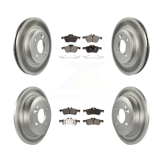 [Avant + Arrière] Kit de disque (revêtu) et plaquette (semi-métallique) de frein pour 2002-2005 Mini Cooper avec 276mm Diameter Rotor KGF-100865