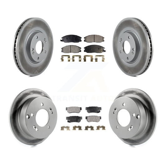 [Avant + Arrière] Kit de disque (revêtu) et plaquette (semi-métallique) de frein pour Hyundai XG350 KGF-100872