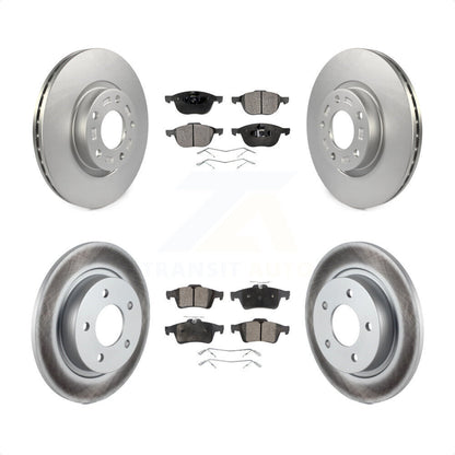 [Avant + Arrière] Kit de disque (revêtu) et plaquette (semi-métallique) de frein pour Mazda 3 Sport KGF-100876 par Transit Auto