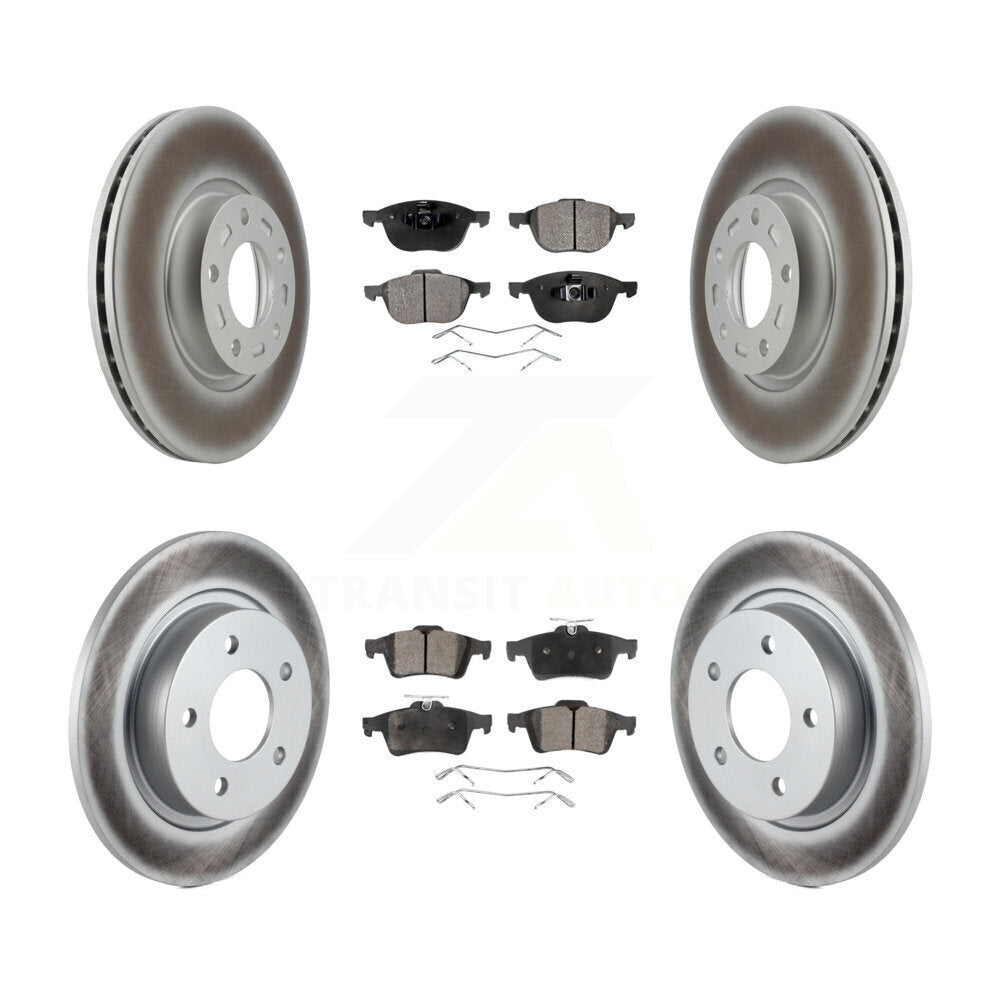 [Avant + Arrière] Kit de disque (revêtu) et plaquette (semi-métallique) de frein pour Mazda 3 Sport KGF-100876