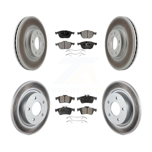 [Avant + Arrière] Kit de disque (revêtu) et plaquette (semi-métallique) de frein pour Mazda 3 Sport KGF-100876