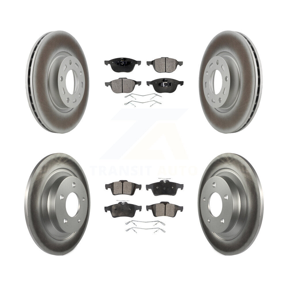 [Avant + Arrière] Kit de disque (revêtu) et plaquette (semi-métallique) de frein pour Mazda 5 KGF-100877