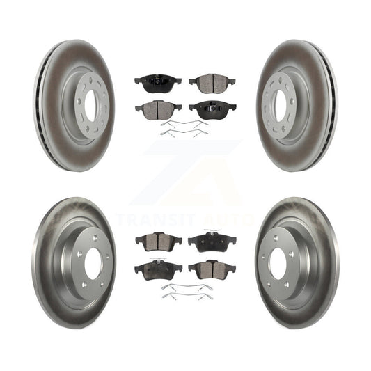[Avant + Arrière] Kit de disque (revêtu) et plaquette (semi-métallique) de frein pour Mazda 5 KGF-100877