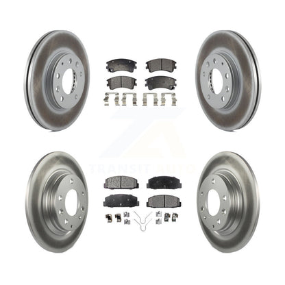 [Avant + Arrière] Kit de disque (revêtu) et plaquette (semi-métallique) de frein pour 2003-2005 Mazda 6 KGF-100879